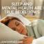 Miega un garīgā veselība ir patiesi pagulēji
